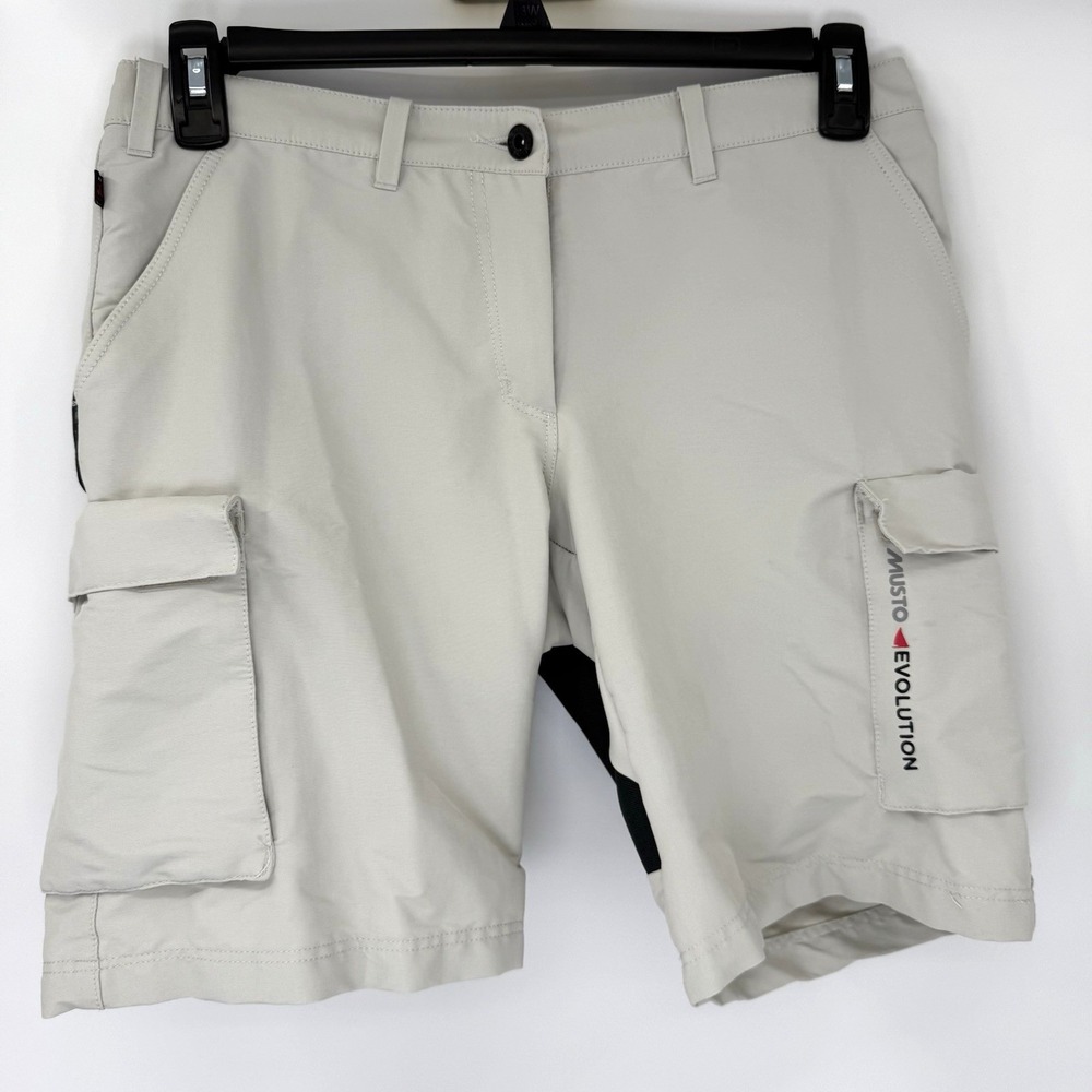 Musto Evolution Cargo Shorts Womens 6 Stone Grey Sailing Technical Performance